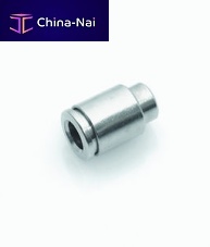 Round plug ipso 044non-threadedstainless steelnickel-plated brass