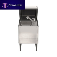 Stainless steel kitchen sink cabinet Deus 5 O101000with legsfor barcommercial