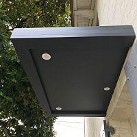 Entryway canopy Alysealuminumwith aluminum coveringflat