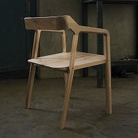 Contemporary chair KUNDERAindoorfabricoak