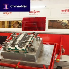 Waterjet cutting machine ABB 2600 for metalcarpetfor the automotive industry