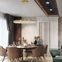 Pendant lamp IMPERIUM BIGstainless steelcrystalcontemporary