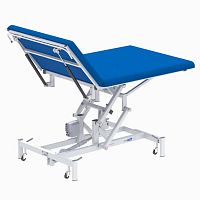 Electric Bobath table BO01 serieshydraulicon casterswith adjustable height backrest