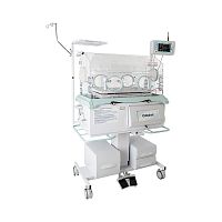 Infant incubator on casters LINE 4height-adjustablefoot-operatedwith monitor