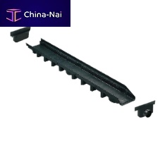 Polypropylene drainage channel MAXIMAfor public spacesfor swimming poolblack