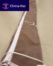 Protective cover Genoa for sailboatssailbrown