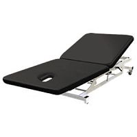 Electric Bobath table Thera-Pon casterswith adjustable height backrest2-section