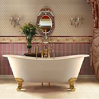 Oval bathtub VASCA ELEGANCEfree-standingcompositewhite