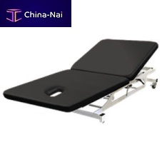 Electric Bobath table Thera-Pon casterswith adjustable height backrest2-section