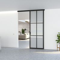 Aluminum sliding system Slideways 5730 - Singleglass doorconcealed runnerwall-mounted