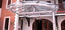 Window canopy OUVRAGES D'ARTfor doorstainless steelglass
