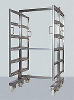 Smokehouse trolley transportmetalshelf