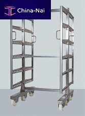 Smokehouse trolley transportmetalshelf
