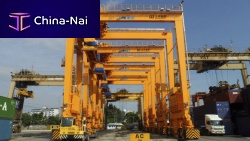 Container gantry crane rubber tyre