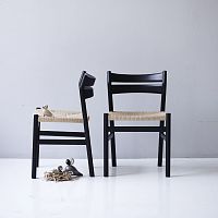 Contemporary chair BM1indooroakrope