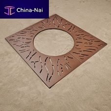 Square tree grate ORGANIKgalvanised steelsteelCOR-TEN® steel