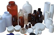 Cylindrical vial glassPETwith cap