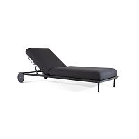 Contemporary sun lounger caymanfabricaluminumadjustable backrest