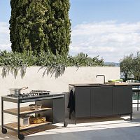 Outdoor kitchen NORMAcontemporarylarchstainless steel