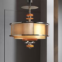 Contemporary chandelier 7294brasssilk