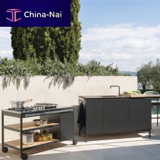 Outdoor kitchen NORMAcontemporarylarchstainless steel