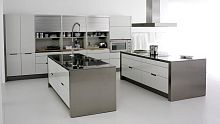 Contemporary kitchen MINOSMDFstainless steelisland