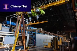 Single-girder gantry crane mobilefor heavy loads