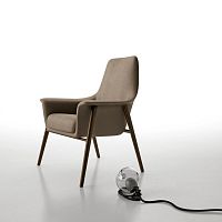Scandinavian design armchair DAFNEleathersynthetic leatherfabric