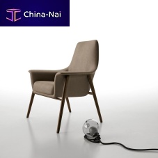 Scandinavian design armchair DAFNEleathersynthetic leatherfabric