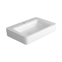 Wall-mounted washbasin HE 10ceramic1-holewithout overflow
