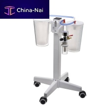 Body fluids suction jar stand YDA0020trolley-mounted2 jars