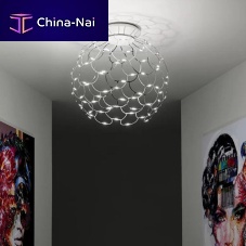 Contemporary ceiling light LAMOIroundmetalLED
