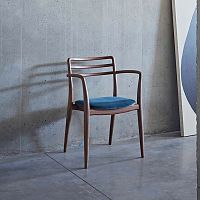 Contemporary chair TORindoorashleather