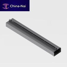 Drainage channel with central slot metalfor public spaces