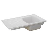 Single-bowl kitchen sink LUSITANO : 722000with drainboardsandstoneovermount