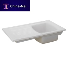 Single-bowl kitchen sink LUSITANO : 722000with drainboardsandstoneovermount
