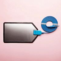 Electrosurgical unit neutral plate metal stainless steel