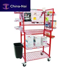Storage cart I-MCPC3 levelswire mesh platformbasket