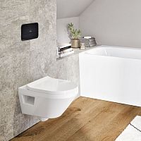 Wall-hung toilet ARCHITECTURA TwistFlush[e] 5684 C0 XXceramicrimlessfor public washroom