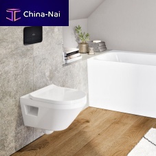 Wall-hung toilet ARCHITECTURA TwistFlush[e] 5684 C0 XXceramicrimlessfor public washroom