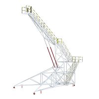 Fuselage access platform movableadjustable