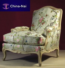 Upholstery fabric APRILEfloral patterncottonsilk