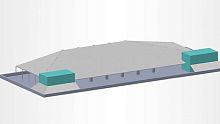 Steel roofing metal look