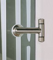 Glass door hinge GEO for shower doorstainless steelcontemporary
