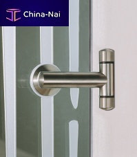 Glass door hinge GEO for shower doorstainless steelcontemporary