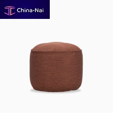Contemporary pouf OLAF fabricroundhandmade