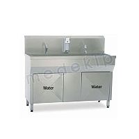 2-station surgical sink MED 1010-1015stainless steelknee-operated