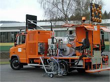Truck-mounted paint striping machine GKSP 1000for cold spray plasticfor runway