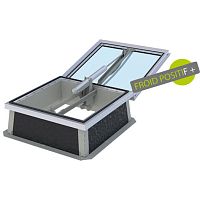 Metal smoke vent BLUESTEEL RPT F+ PNEUpolycarbonatesmoke and heat extractorfor roof
