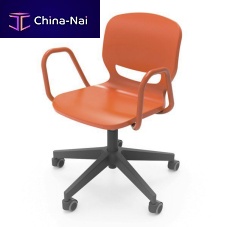 Contemporary chair ERGOS SHELL SPINindoorplasticmetal base